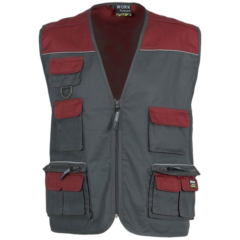 Gilet de travail estival à poches multiples...