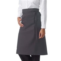 Tablier de travail unisexe Ancona Horeca Siggi avec poche et sans bavette - 28PZ0014/00-9001