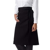 Tablier de travail unisexe Ancona Horeca Siggi avec poche et sans bavette - 28PZ0014/00-9001