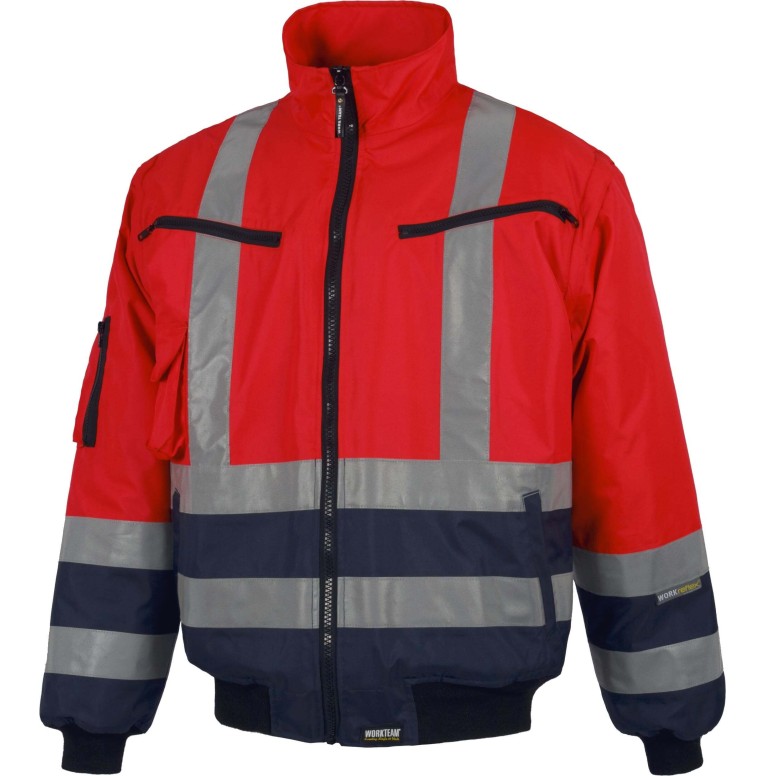 Veste pilote à haute visibilité avec manches...
