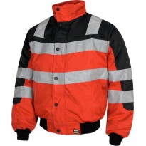 Blouson pilote haute visibilité avec manches amovibles -...