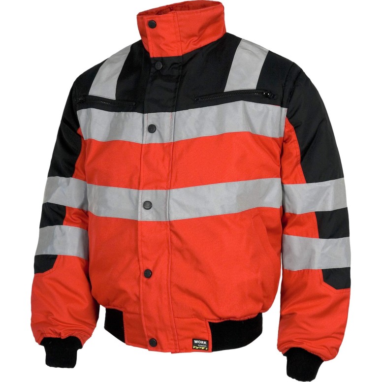 Blouson pilote haute visibilité avec manches...