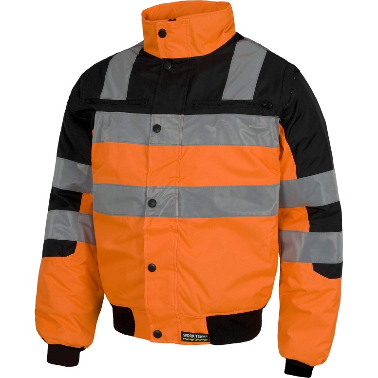 Blouson pilote haute visibilité avec manches...