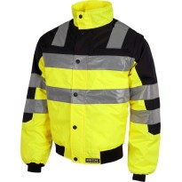 Blouson pilote haute visibilité avec manches amovibles - C3750 Workteam