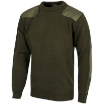 Pull à col rond en grosse maille avec renforts - Workteam