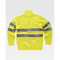 Pull de travail demi-zip haute visibilité C5508 - Workteam