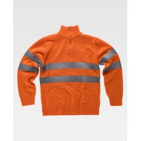 Pull de travail demi-zip haute visibilité C5508 - Workteam