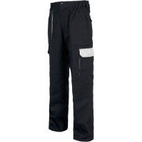 Pantalons de travail à poches multiples en coton à haute...