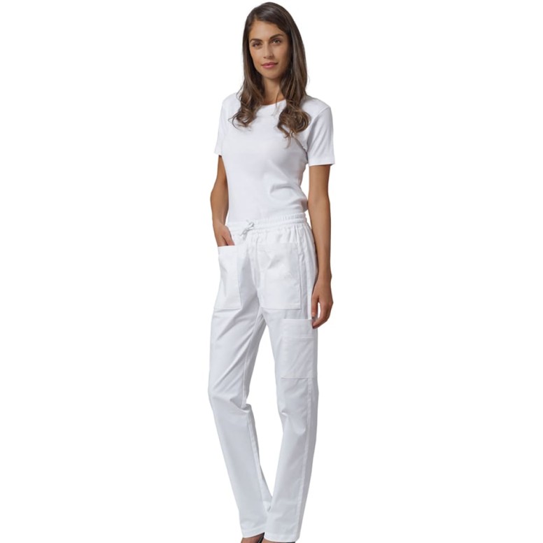 Pantalons unisex multipoche à taille élastique...