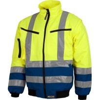 Blouson de pilote haute visibilité rembourré avec manches...