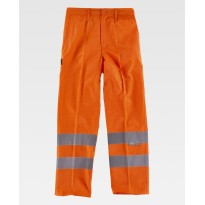 Pantalon de travail haute visibilité avec bandes réfléchissantes C3915 - Workteam