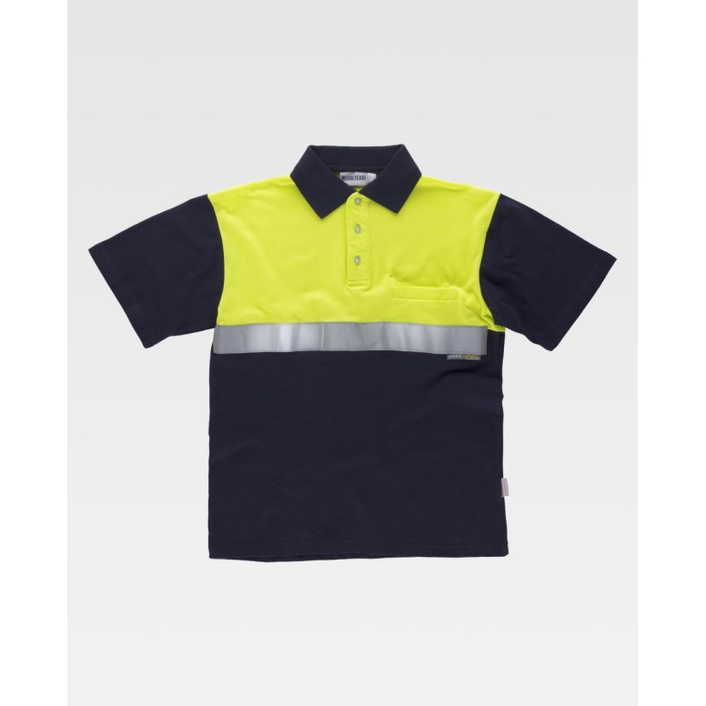 Polo de travail 100% coton haute visibilité...