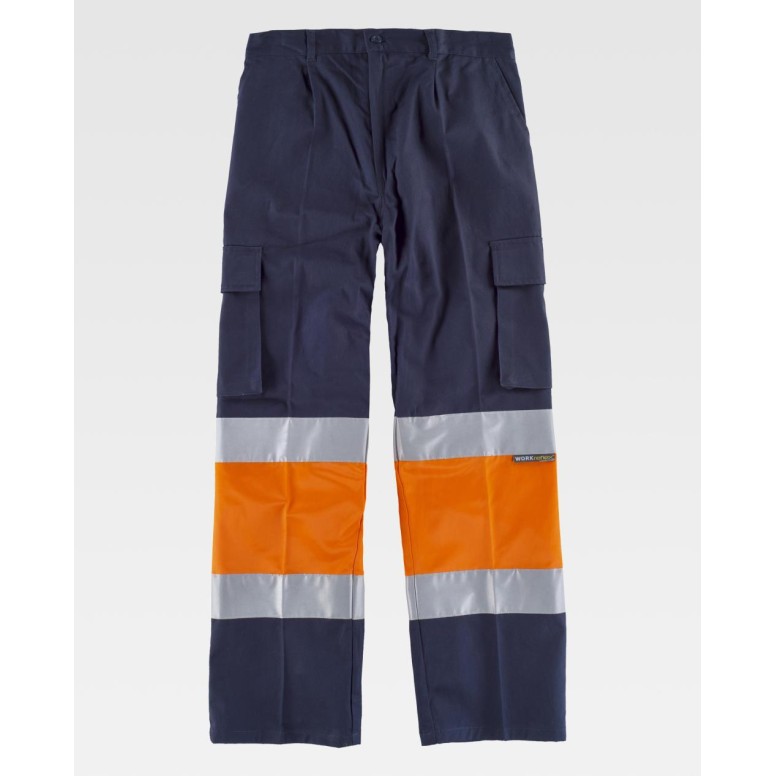 Pantalon de travail combiné haute visibilité...