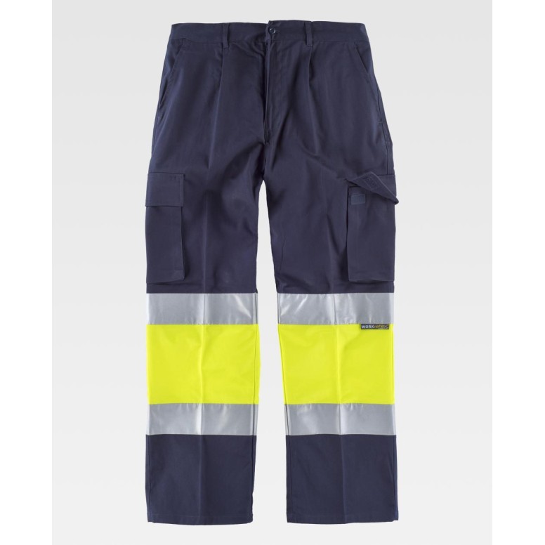 Pantalon de travail combiné haute visibilité...