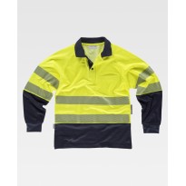 Polo de travail combinée à manches longues haute visibilité C3896 - Workteam