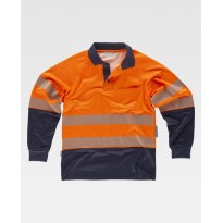 Polo de travail combinée à manches longues haute visibilité C3896 - Workteam