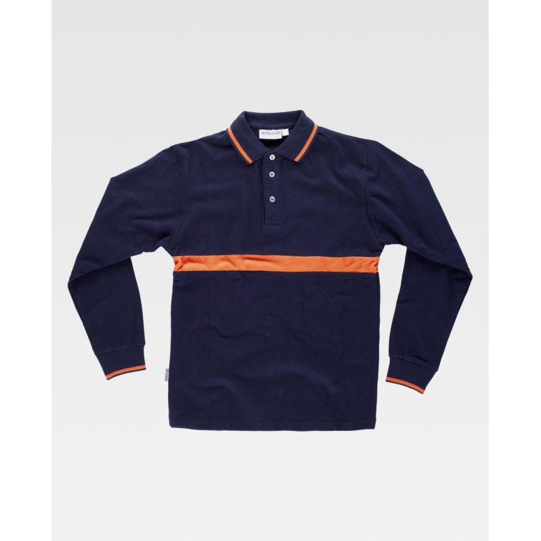 Polo de travail à manches longues combinée...