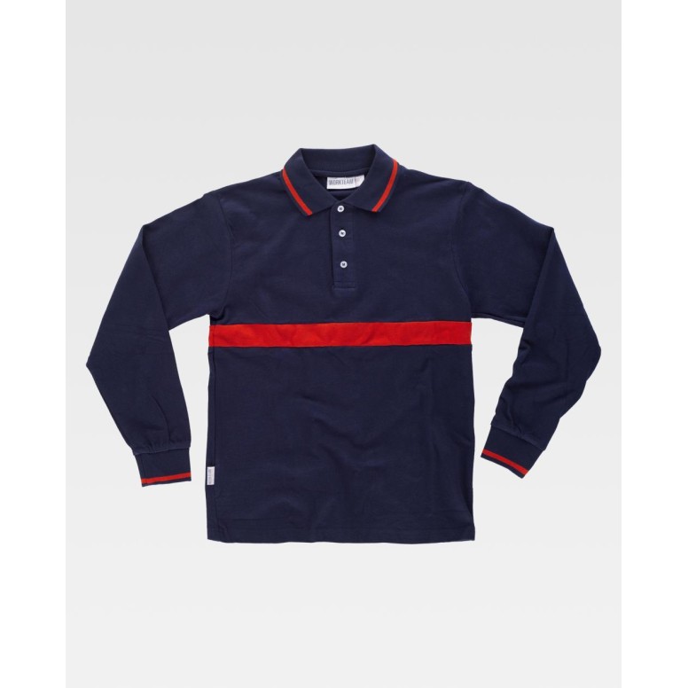 Polo de travail à manches longues combinée...