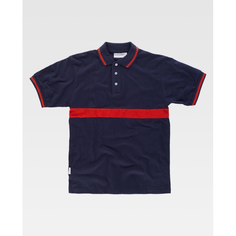 Polo de travail à manches courtes combinée...