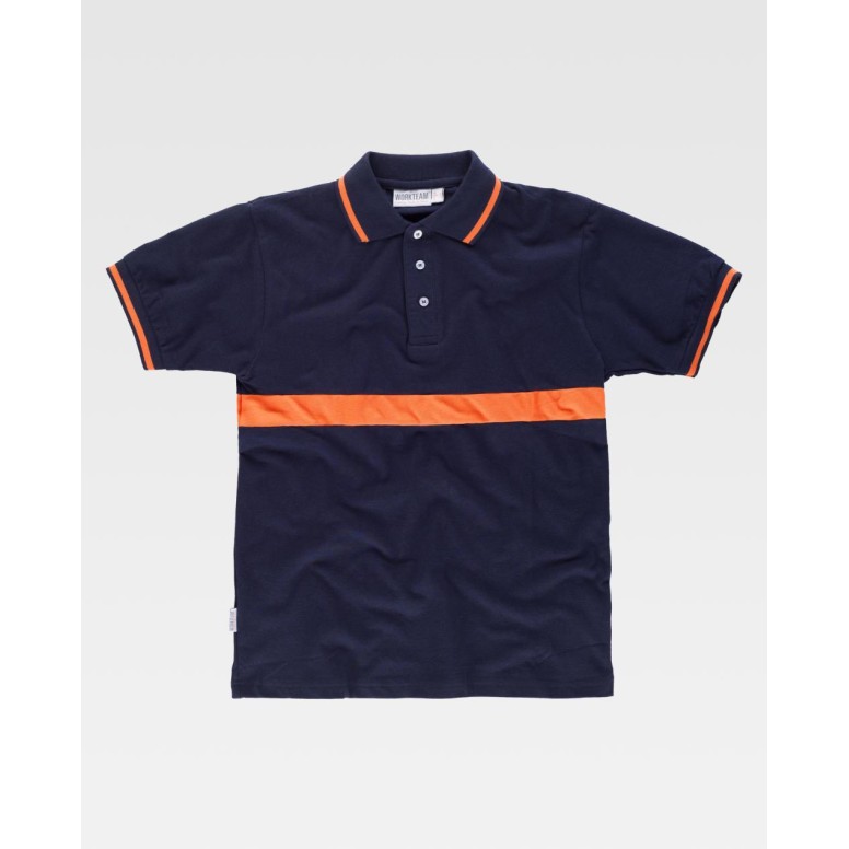 Polo de travail à manches courtes combinée...