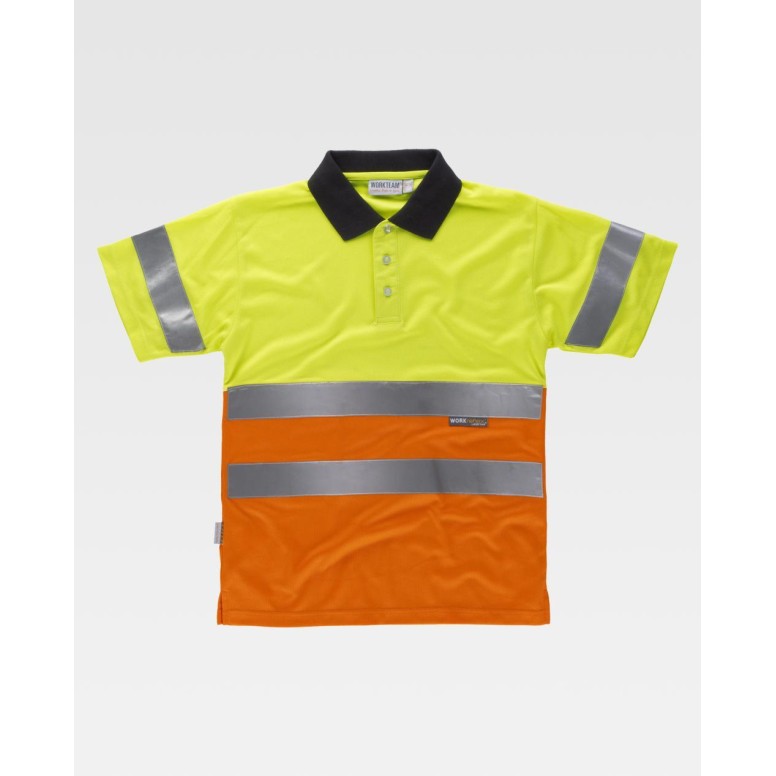 Polo de travail combinée à manches courtes...