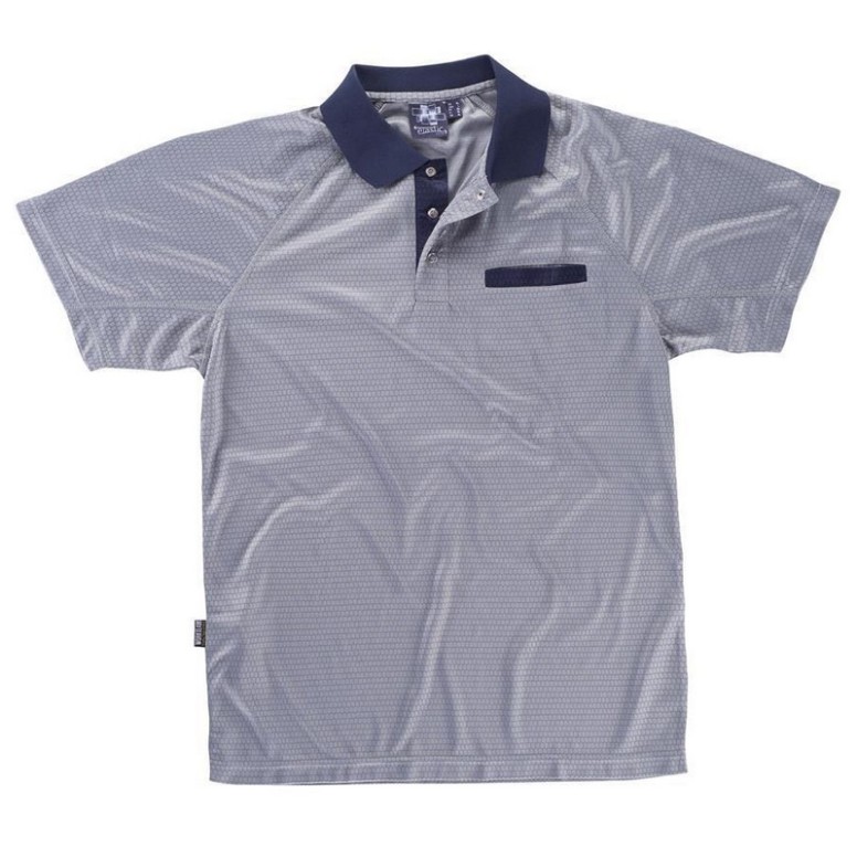Polo de travail en polyester à manches courtes...