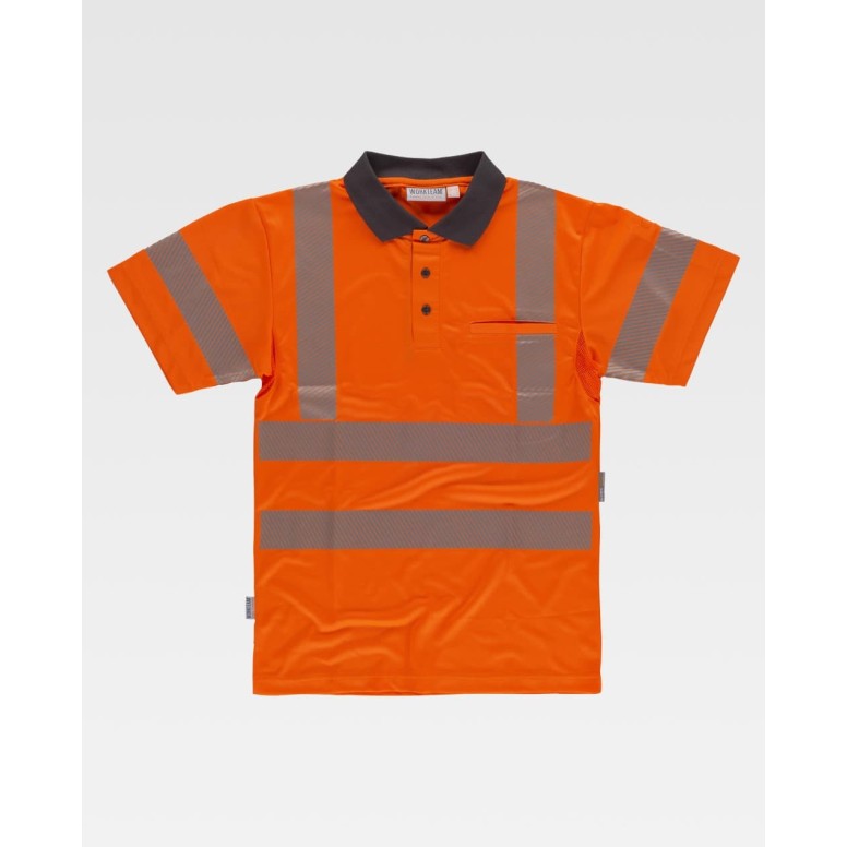 Polo de travail à manches courtes haute...