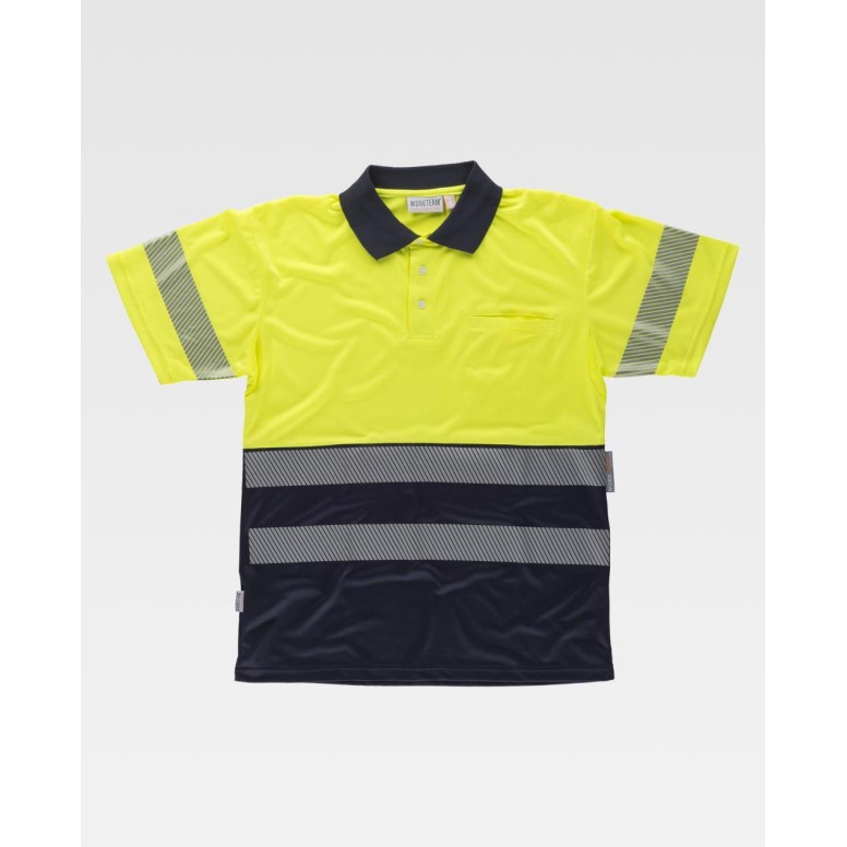 Polo de travail à manches courtes haute...