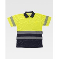 Polo de travail à manches courtes haute visibilité C3890 - Workteam