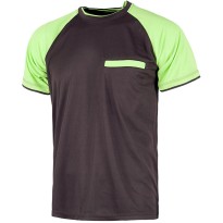 T-shirt combinée à manches courtes à triple couture -... 2