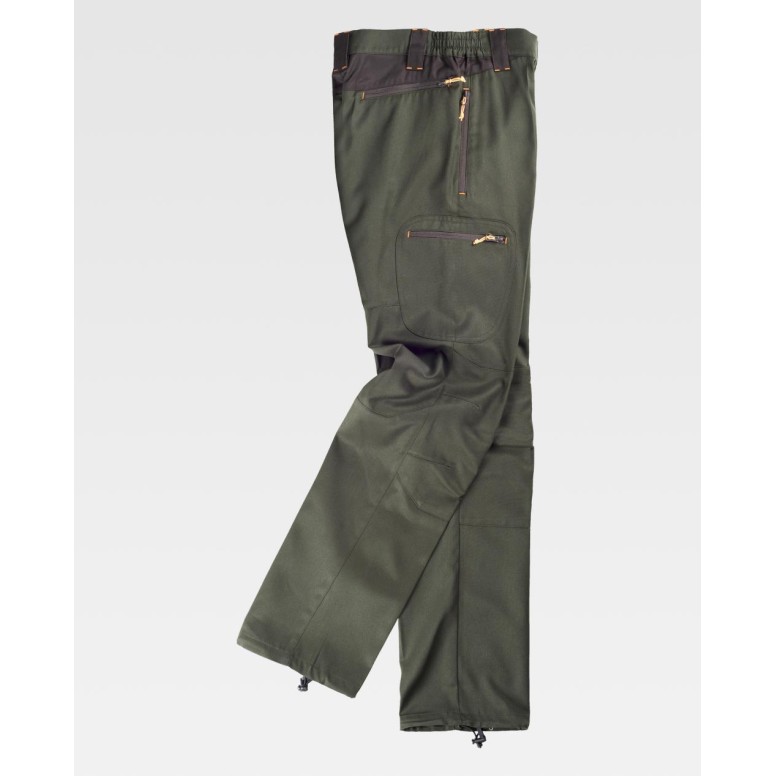 Pantalon de travail en viscose multi-poches...