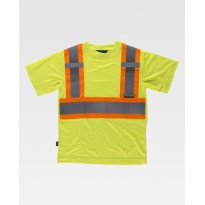 T-shirt de travail haute visibilité bicolore avec poche M/C C3645 - Workteam