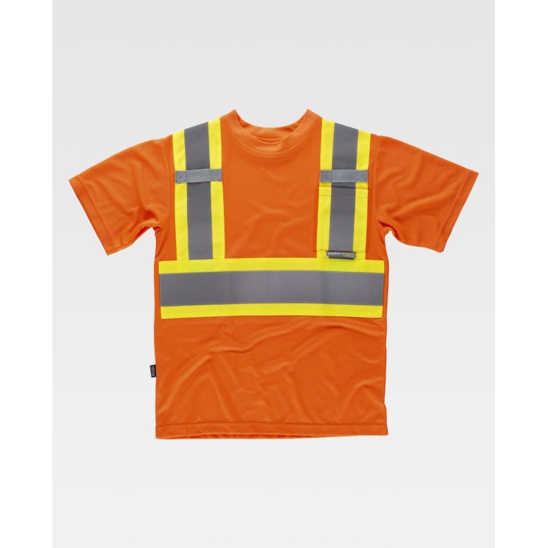 T-shirt de travail haute visibilité bicolore...