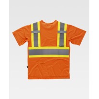 T-shirt de travail haute visibilité bicolore avec poche M/C C3645 - Workteam