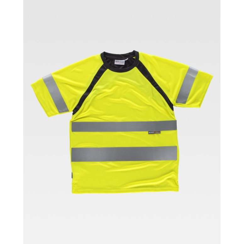 T-shirt de travail combinée haute visibilité...