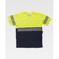 T-shirt de travail M/C haute visibilité bicolore avec bandes réfléchissantes C6030 - Workteam