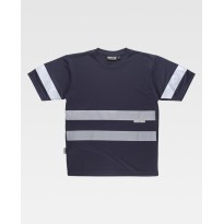 T-shirt de travail à manches courtes avec bandes C3939 - Workteam