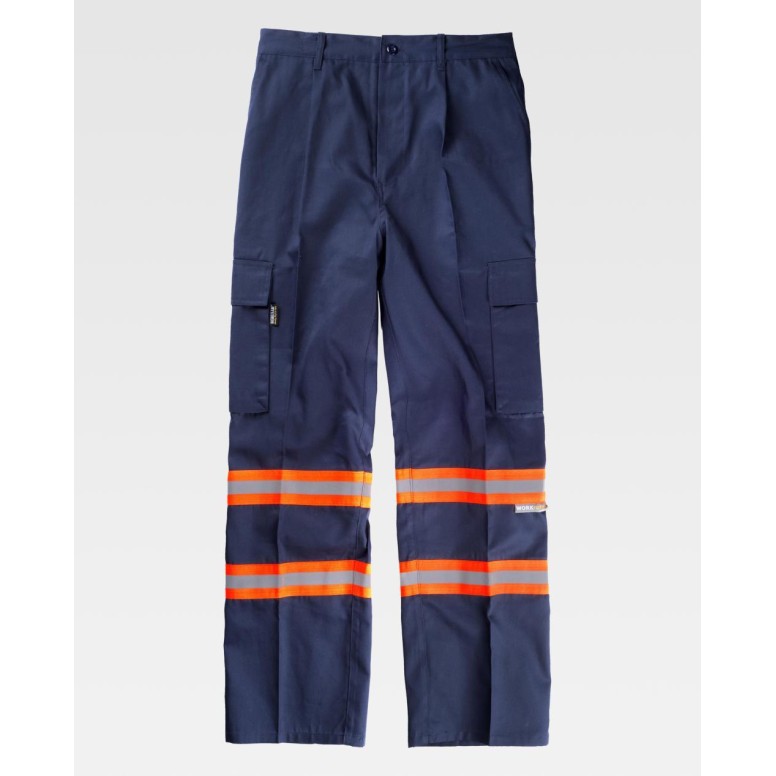Pantalon de travail à poches multiples haute...