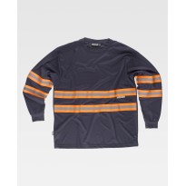 T-shirt de travail à manches longues avec bandes C3937 - Workteam