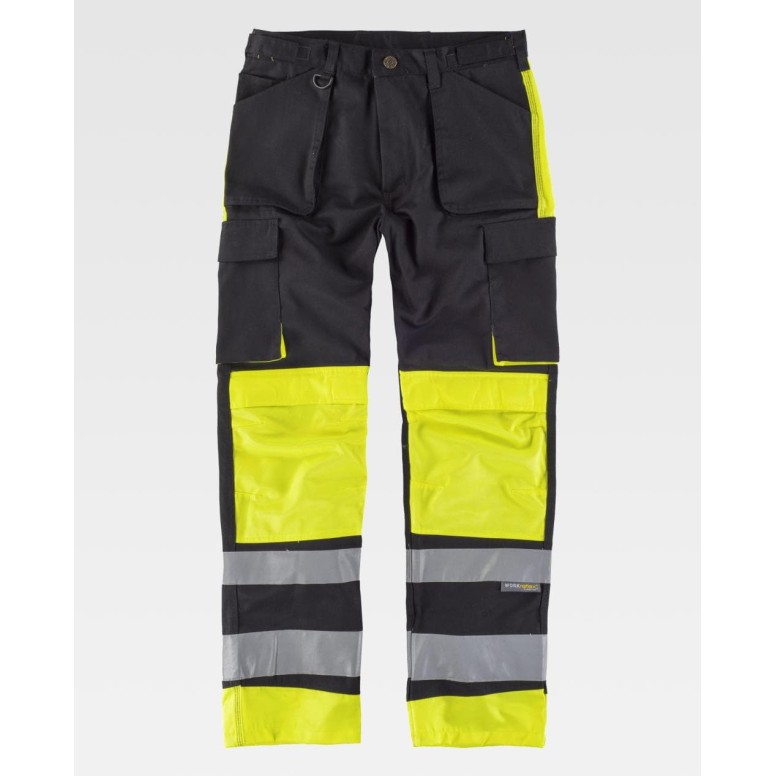 Pantalon de travail à poches multiples haute...
