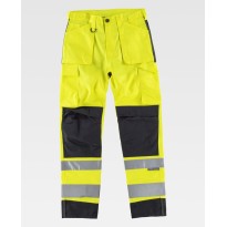 Pantalon de travail à poches multiples combiné haute...