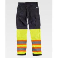 Pantalon de travail à poches multiples avec double bande haute visibilité C2618 - Workteam