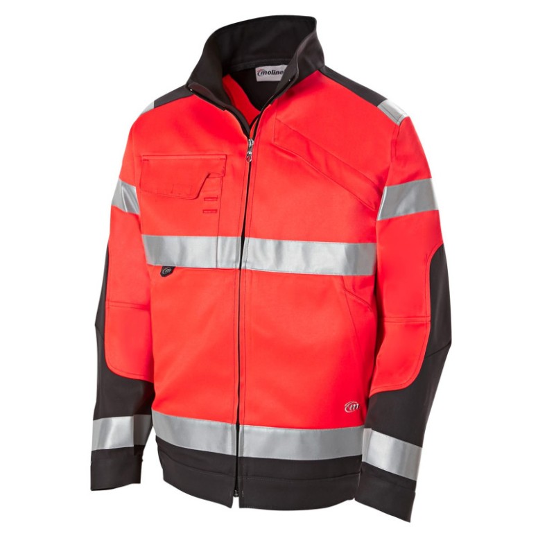 Blouson de travail haute visibilité multipoches...