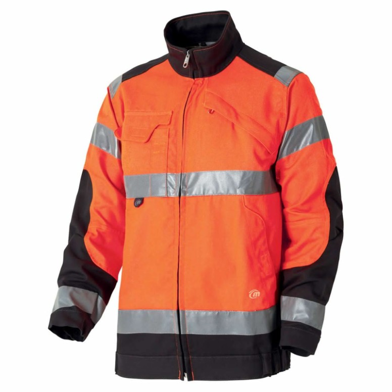 Blouson de travail haute visibilité multipoches...