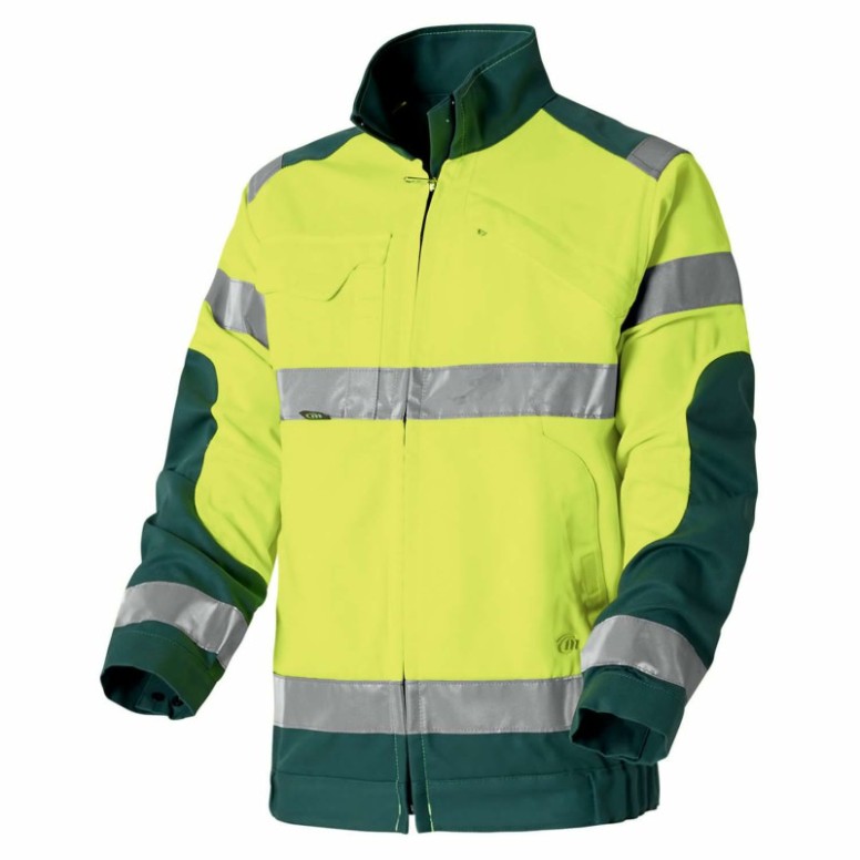 Blouson de travail haute visibilité multipoches...