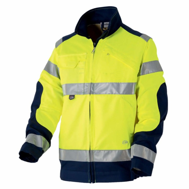 Blouson de travail haute visibilité multipoches...