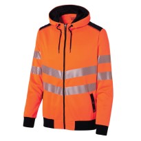 Sweat zippe à capuche de travail Haute Visibilité Molinel Luklight 0482.9999.065