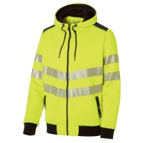 Sweat zippe à capuche de travail Haute Visibilité Molinel Luklight 0482.9999.065