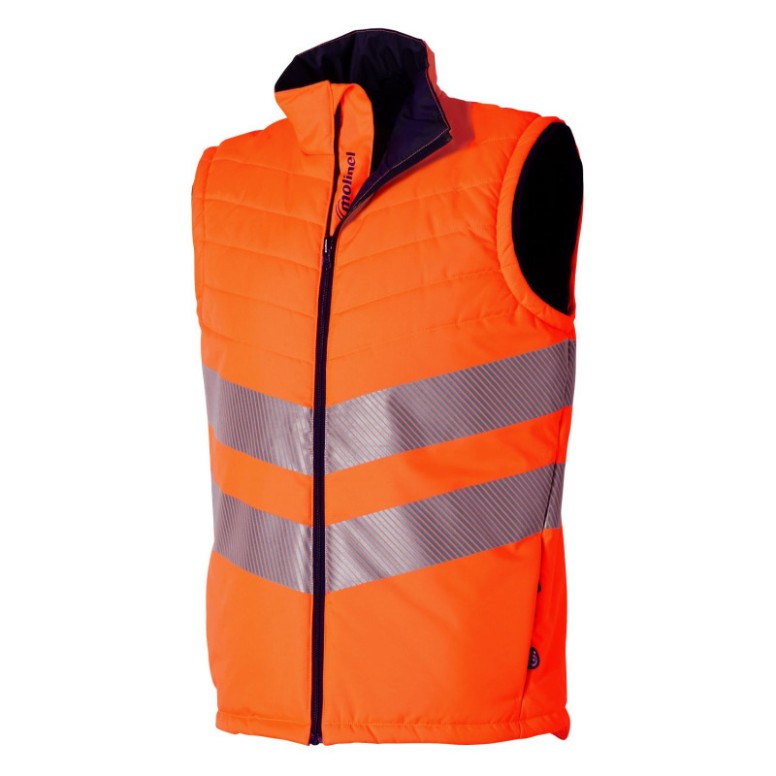 Gilet matelassé de travail Haute Visibilité...