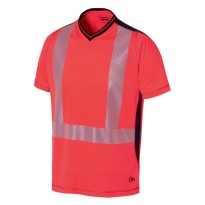 T-shirt manches courtes de travail Haute Visibilité Anti-UV Molinel Luklight 0471.9999.065
